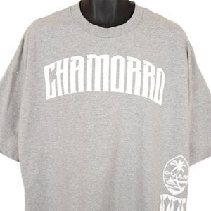 Chamorro Guam T Shirt Mens Size 3XL Gray Tropical Travel Destination Palm Trees
